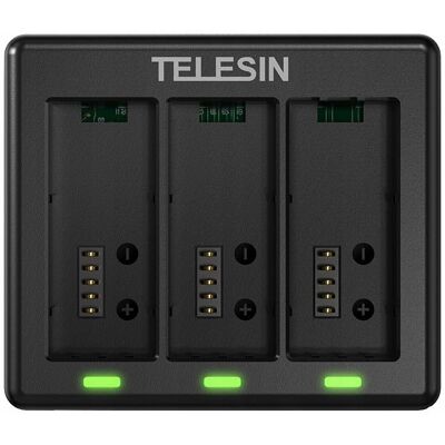 Ładowarka Usb Na Trzy 3x Bateria Akumulator Do Gopro Hero 13 Black Telesin / S0-Bcg-13-Tgp Ładowarka Usb Na Trzy 3x Bateria Akumulator Do Gopro Hero 13 Black Telesin / S0-Bcg-13-Tgp
