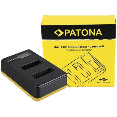 Ładowarka USB PATONA z podwójnym wyświetlaczem LCD f. Sony NP-BX1 BX BX1 NP-BX1 Cybershot DSC HX300 DSC HX50V DSC RX1 Ładowarka USB PATONA z podwójnym wyświetlaczem LCD f. Sony NP-BX1 BX BX1 NP-BX1 Cybershot DSC HX300 DSC HX50V DSC RX1