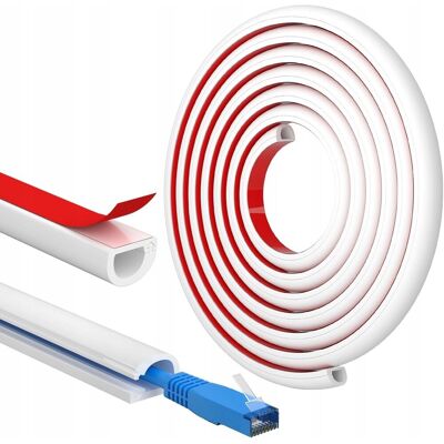 Inny producent LISTWA KABLOWA SAMOPRZYLEPNA MASKOWNICA KABLI PVC 3M BIAŁA KANAŁ KABLOWY Inny producent LISTWA KABLOWA SAMOPRZYLEPNA MASKOWNICA KABLI PVC 3M BIAŁA KANAŁ KABLOWY