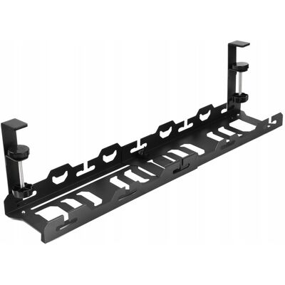 Spacetronik Maskownica kabli Organizer na kable Uchwyt Półka REGULOWANA pod biurko blat Spacetronik Maskownica kabli Organizer na kable Uchwyt Półka REGULOWANA pod biurko blat