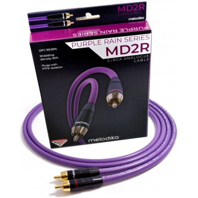 Melodika MD2R25 2.5m Kabel audio cinch 2 RCA - 2 RCA : Kolor - 2,5m Melodika MD2R25 2.5m Kabel audio cinch 2 RCA - 2 RCA : Kolor - 2,5m