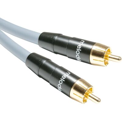 Melodika Mdsw30G Gunmetal Edition - Kabel Do Subwoofera Cinch Rca - Rca - 3M : Długość - 3M Melodika Mdsw30G Gunmetal Edition - Kabel Do Subwoofera Cinch Rca - Rca - 3M : Długość - 3M