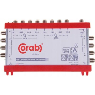 MultiSwitch 9/8 Corab DVB-S2 DVB-T 8 wyjść SAT TV MultiSwitch 9/8 Corab DVB-S2 DVB-T 8 wyjść SAT TV