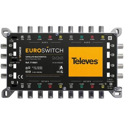MultiSwitch 9/ 8 Wyjść Televes DVB-S2 DVB-T 2x SAT MultiSwitch 9/ 8 Wyjść Televes DVB-S2 DVB-T 2x SAT