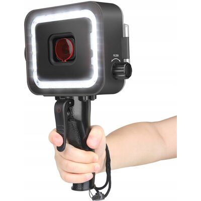 SHOOT Obudowa Wodoodporna z Lampą LED do GoPro 5 6 7 Filtr Czerwony micro USB SHOOT Obudowa Wodoodporna z Lampą LED do GoPro 5 6 7 Filtr Czerwony micro USB