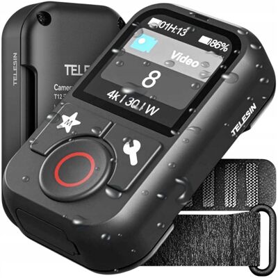Pilot z ekranem LCD do GoPro Hero 13 12 11 10 9 8 MAX Telesin Wodoodporny Pilot z ekranem LCD do GoPro Hero 13 12 11 10 9 8 MAX Telesin Wodoodporny
