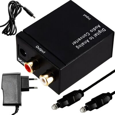 Retoo Przetwornik Cyfrowo Analogowy Dac + Kabel Optyczny Retoo Przetwornik Cyfrowo Analogowy Dac + Kabel Optyczny