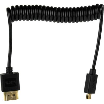 MITOYA Przewód HDMI - micro HDMI 50cm spiralny MITOYA Przewód HDMI - micro HDMI 50cm spiralny
