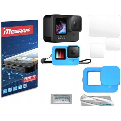 Megara Szkło hybrydowe 3szt. + etui smycz osłona GOPRO 9 Megara Szkło hybrydowe 3szt. + etui smycz osłona GOPRO 9