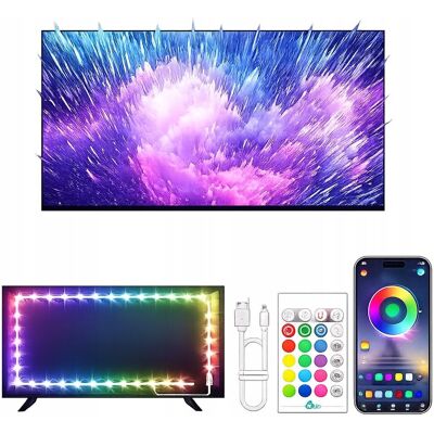inna (Inny) TAŚMA LED LED 5M DO TELEWIZORÓW 55'-75' STEROWANE APLIKACJĄ, PILOTEM inna (Inny) TAŚMA LED LED 5M DO TELEWIZORÓW 55'-75' STEROWANE APLIKACJĄ, PILOTEM