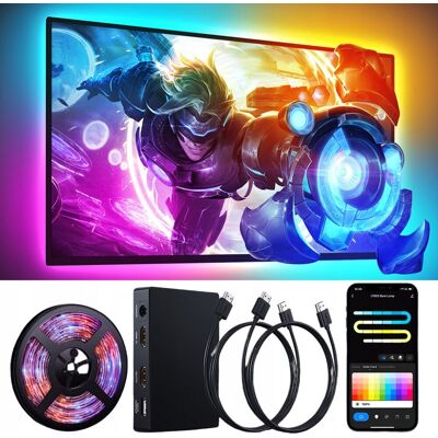 Edup Taśma podświetlająca LED RGB Ambilight oświetlenie do TV 5m 75-85'' HDMI Edup Taśma podświetlająca LED RGB Ambilight oświetlenie do TV 5m 75-85'' HDMI