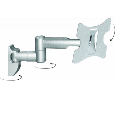 Uchwyt do TV Cabletech, 23-42', regulowany, ścienny, srebrny Uchwyt do TV Cabletech, 23-42', regulowany, ścienny, srebrny