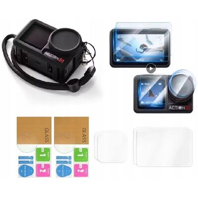 lb-smartbuy Zestaw Akcesoriów DJI Osmo Action 5 Pro Etui Silikonowe + Szkło 9H lb-smartbuy Zestaw Akcesoriów DJI Osmo Action 5 Pro Etui Silikonowe + Szkło 9H