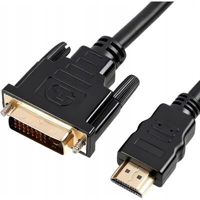 Inny producent Adapter 1 5m Hdmi Dvi Dwukierunkowy Przewód Złącze Wideo Inny producent Adapter 1 5m Hdmi Dvi Dwukierunkowy Przewód Złącze Wideo