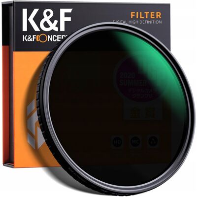 Inny producent Filtr 55mm 55 Mm K&f; Concept X Typ Fader Pełny Szary Regulowany Nd8-Nd128 / K&f Inny producent Filtr 55mm 55 Mm K&f; Concept X Typ Fader Pełny Szary Regulowany Nd8-Nd128 / K&f