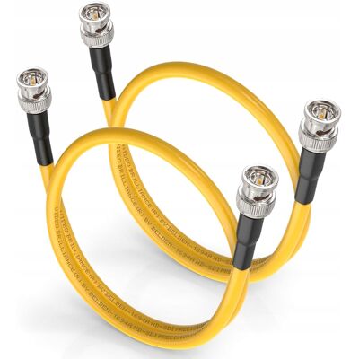 Inny producent Kabel Bnc 60cm Wtyk Męski 75ohm Do Kamer Monitoringu Wideo Mocny Żółty Inny producent Kabel Bnc 60cm Wtyk Męski 75ohm Do Kamer Monitoringu Wideo Mocny Żółty