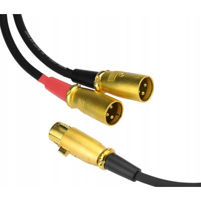 Inny producent Kabel Przewód 2x Xlr (M) - Xlr (Ż) Klotz 2,5m Inny producent Kabel Przewód 2x Xlr (M) - Xlr (Ż) Klotz 2,5m
