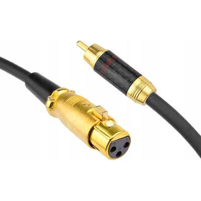 Inny producent Kabel Przewód Xlr Żeński - Rca Cinch Klotz 5m Inny producent Kabel Przewód Xlr Żeński - Rca Cinch Klotz 5m