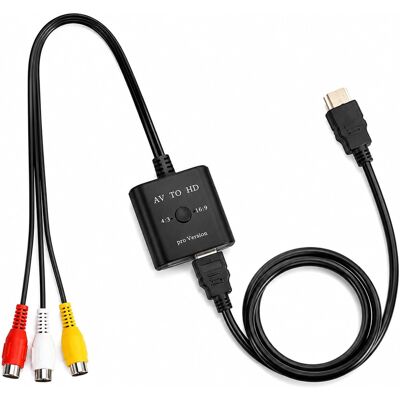 Inny producent Konwerter Rca Hdmi Sygnału Wideo Analogowy Cyfrowy Przejściówka Inny producent Konwerter Rca Hdmi Sygnału Wideo Analogowy Cyfrowy Przejściówka