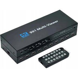 PAWONIK DZIELNIK OBRAZU HDMI 9x1 MULTI VIEWER PRZEŁĄCZNIK 9x1 Rozdzielacz 4K PILOT PAWONIK DZIELNIK OBRAZU HDMI 9x1 MULTI VIEWER PRZEŁĄCZNIK 9x1 Rozdzielacz 4K PILOT