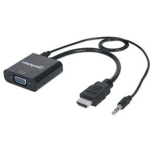 Manhattan Konwerter HDMI/VGA Manhattan M/F 1080p Audio zasilanie Micro USB