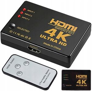 Pricenet Przełącznik HDMI 3X na 1 4K UHD IR Pilot Pricenet Przełącznik HDMI 3X na 1 4K UHD IR Pilot