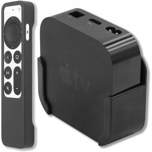 Inny producent Uchwyt Ścienny na Telewizor Apple TV 4K HD Czarny + Etui Gumowe na Pilota Inny producent Uchwyt Ścienny na Telewizor Apple TV 4K HD Czarny + Etui Gumowe na Pilota