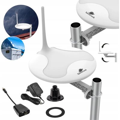 Spacetronik Antena DOOKÓLNA do TV Naziemnej Zewnętrzna 360 DVBT 2 LTE 4K MUX8 Spacetronik Antena DOOKÓLNA do TV Naziemnej Zewnętrzna 360 DVBT 2 LTE 4K MUX8