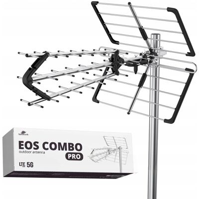 Spacetronik Antena kierunkowa DVB-2 do TV Naziemnej Combo MUX8 filtr LTE 4K UHF VHF Spacetronik Antena kierunkowa DVB-2 do TV Naziemnej Combo MUX8 filtr LTE 4K UHF VHF