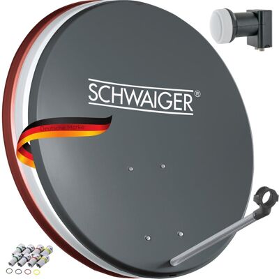 Inny producent Antena Satelitarna 55x62 cm SCHWAIGER -487- Stalowa Twin LNB Cyfrowa Inny producent Antena Satelitarna 55x62 cm SCHWAIGER -487- Stalowa Twin LNB Cyfrowa