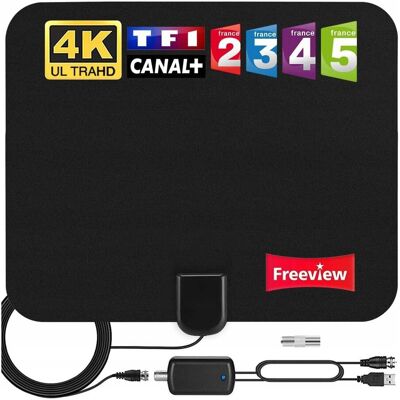 Inny producent Antena Tv Do Telewizora Wewnętrzna Z Wzmacniaczem Dvb T2 4K Hd Kabel 5M Inny producent Antena Tv Do Telewizora Wewnętrzna Z Wzmacniaczem Dvb T2 4K Hd Kabel 5M