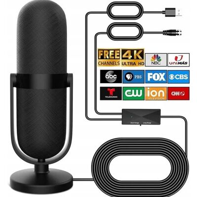 Inny producent Antena TV DVB-T2 HD 4K 360 Wzmacniacz Sygnału Inny producent Antena TV DVB-T2 HD 4K 360 Wzmacniacz Sygnału