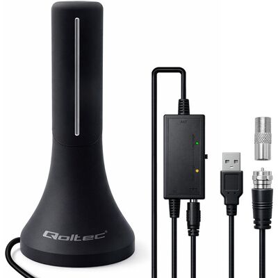 Antena TV Qoltec DVB-T/T2 4K 32dBi 4m Antena TV Qoltec DVB-T/T2 4K 32dBi 4m