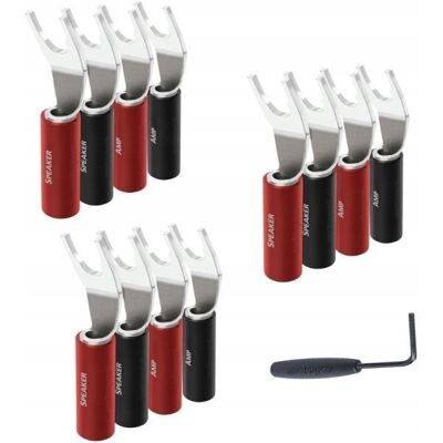 Audioquest SureGrip 100 Posrebrzane widełki do głośników zestaw 12 szt Audioquest SureGrip 100 Posrebrzane widełki do głośników zestaw 12 szt