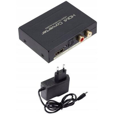 Spacetronik Ekstraktor Sygnału HDMI Audio ARC Adapter Konwerter SPDIF lub R/L na Kabel Spacetronik Ekstraktor Sygnału HDMI Audio ARC Adapter Konwerter SPDIF lub R/L na Kabel