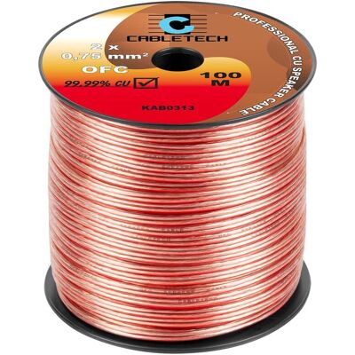 Cabletech Kabel głośnikowy OFC 0,75mm Cabletech Kabel głośnikowy OFC 0,75mm