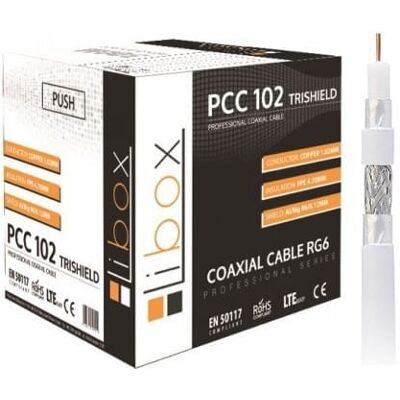 Kabel koncentryczny PCC102 trishield HD LIBOX /rolka 300m/ Kabel koncentryczny PCC102 trishield HD LIBOX /rolka 300m/