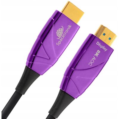 Spacetronik Kabel Optyczny HDMI 2.1 SH-OX400 40 m Dolby TrueHD i DTS-HD Master Audio Spacetronik Kabel Optyczny HDMI 2.1 SH-OX400 40 m Dolby TrueHD i DTS-HD Master Audio