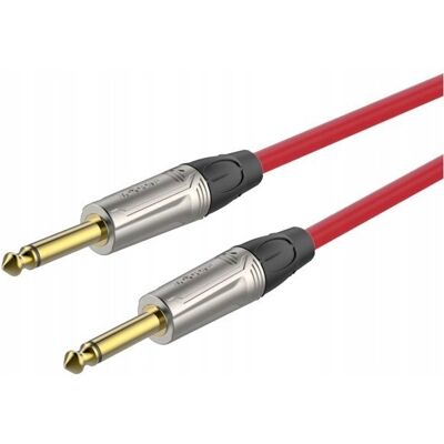 KABEL PRZEWÓD INSTRUMENTALNY JACK 6.3mm 5M POZŁACANY 6.3MM ROXTONE SOLINDY KABEL PRZEWÓD INSTRUMENTALNY JACK 6.3mm 5M POZŁACANY 6.3MM ROXTONE SOLINDY