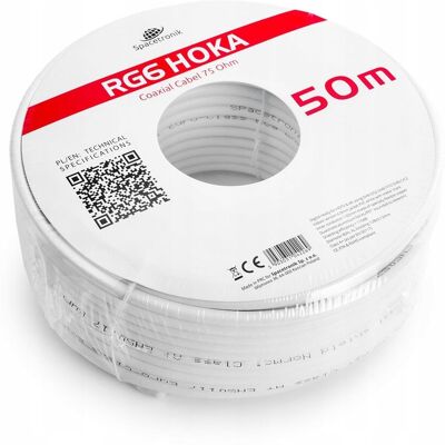 Kabel RG6 Spacetronik HOKA 102 CU Dualshield 50m Kabel RG6 Spacetronik HOKA 102 CU Dualshield 50m