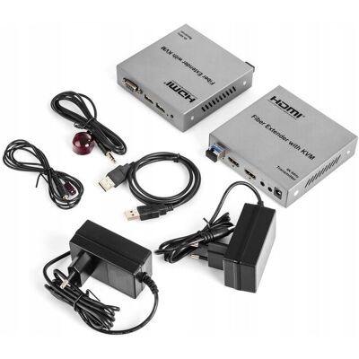 Spacetronik Konwerter światłowodowy Przedłużacz HDMI 4K 60Hz HDCP 2.2 20km Transmiter Spacetronik Konwerter światłowodowy Przedłużacz HDMI 4K 60Hz HDCP 2.2 20km Transmiter