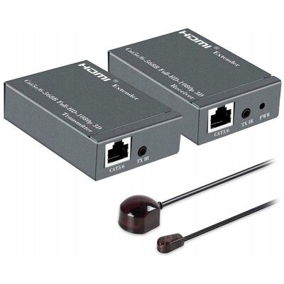 Spacetronik Konwerter Sygnału HDMI na LAN Pilota Transmiter Zestaw Nadajnik + Odbiornik Spacetronik Konwerter Sygnału HDMI na LAN Pilota Transmiter Zestaw Nadajnik + Odbiornik