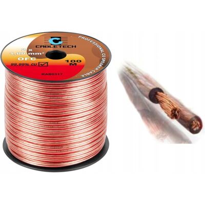 Cabletech Przewód Kabel Głośnikowy 2X1,00Mm Hq Ofc Miedź 1M Cabletech Przewód Kabel Głośnikowy 2X1,00Mm Hq Ofc Miedź 1M