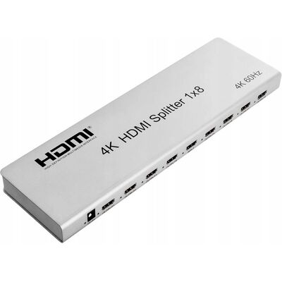 Spacetronik Rozdzielacz Rozgałęźnik HDMI 1x8 4K HDR SPH-RS108_V46 Splitter na 8 ekranów Spacetronik Rozdzielacz Rozgałęźnik HDMI 1x8 4K HDR SPH-RS108_V46 Splitter na 8 ekranów