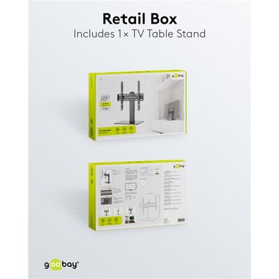 Goobay Stojak tv na stół Basic Fix Goobay Stojak tv na stół Basic Fix