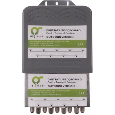 Złącze sygnału satelitarnego DIGITSAT DQTC-104 - Zewnętrzna wodoodporna obudowa Złącze sygnału satelitarnego DIGITSAT DQTC-104 - Zewnętrzna wodoodporna obudowa