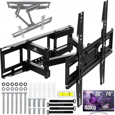 Spacetronik Uchwyt do Telewizora 32-70 cali Obrotowy Wieszak MOCNY 40kg Uniwersalny Spacetronik Uchwyt do Telewizora 32-70 cali Obrotowy Wieszak MOCNY 40kg Uniwersalny