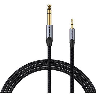 Kabel audio Vention BAUHD TRS 3,5mm do 6,35mm - 0,5m - Szary Kabel audio Vention BAUHD TRS 3,5mm do 6,35mm - 0,5m - Szary