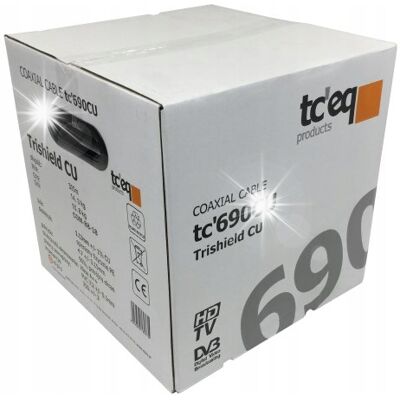Inny producent Przewód kabel antenowy TV SAT 75ohm 3xSHIELD 100m Inny producent Przewód kabel antenowy TV SAT 75ohm 3xSHIELD 100m