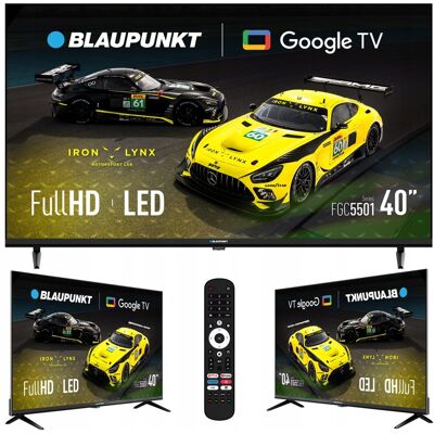 Telewizor 40 Smart TV LED Blaupunkt 40FGC5501S Google TV Full HD BEZRAMKOWY Telewizor 40 Smart TV LED Blaupunkt 40FGC5501S Google TV Full HD BEZRAMKOWY